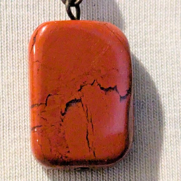 Vintage Jewels by Park Lane- Red Jasper Necklace & earrings Set- Retro - Picture 5 of 5